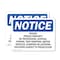 Signmission Posted Private Property No Trespassing OSHA Notice Sign, Vinyl Decal, 10in W x 7in L, 2PK OS-2PACK-NS-D-710-L-17730 - alternate 1